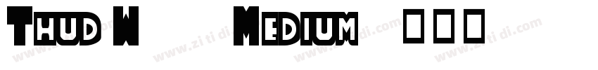 Thud W01 Medium字体转换